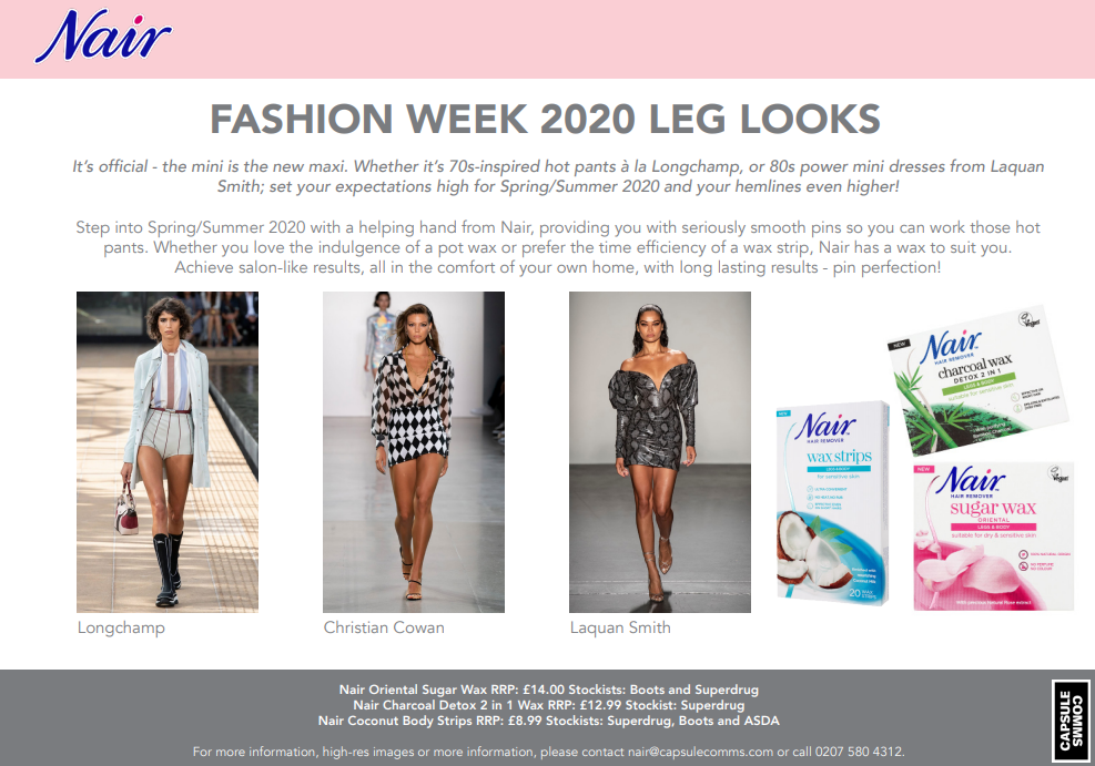 Fashion Week 2020 Leg Looks